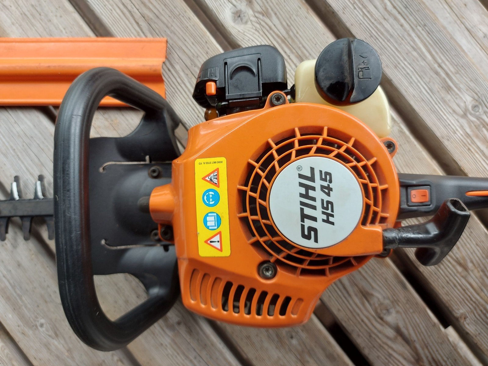 Stihl hs 45 heggenschaar, Ophalen, Benzine