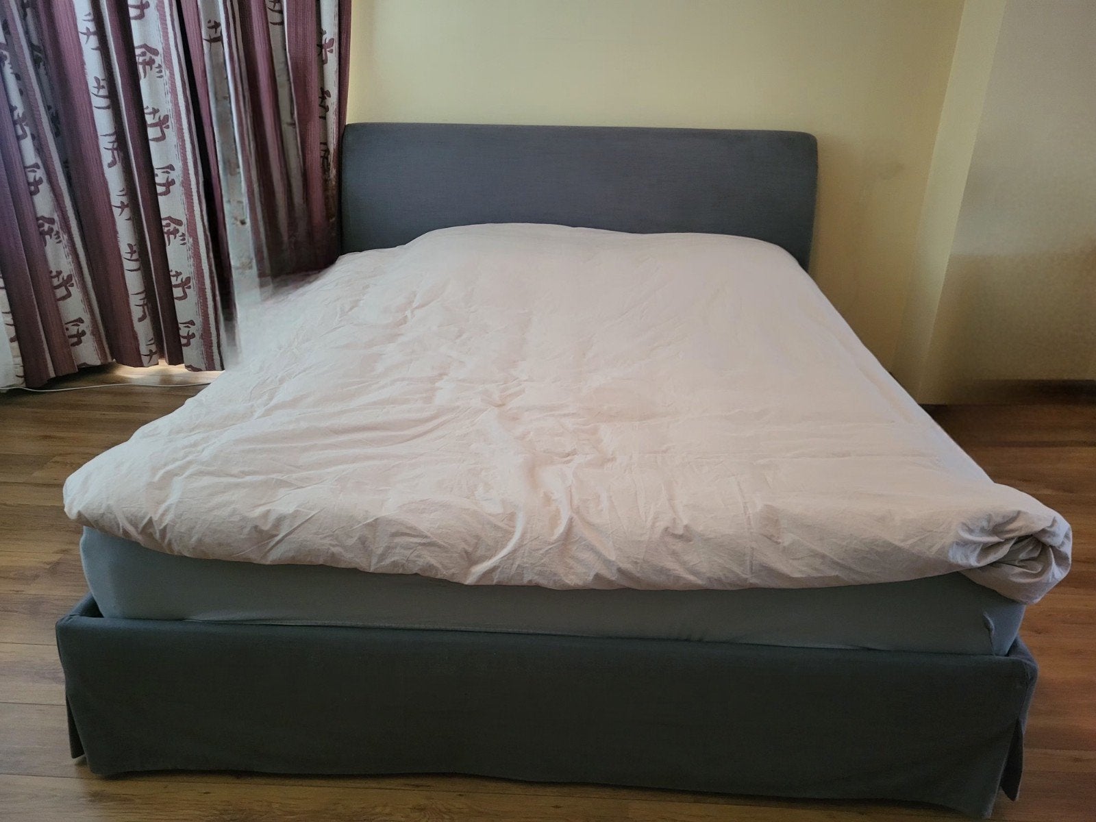 Tweepersoonsbed 200x160, Ophalen, Tweepersoons, Zo goed als nieuw, 180 cm