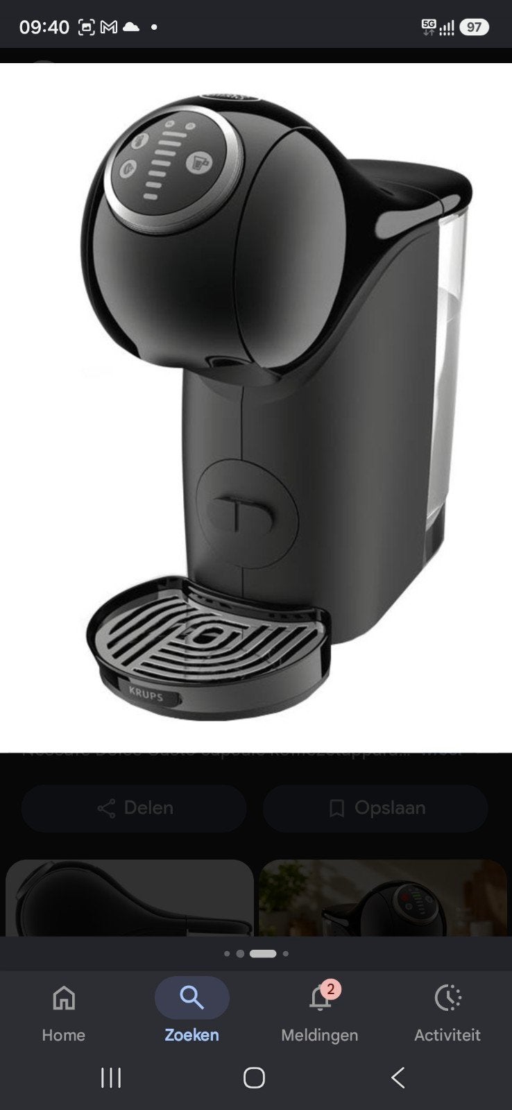 Krups Nescafé Dolce Gusto Genio S Basic Koffiecupmachine, Ophalen, Koffiemachine, Zo goed als nieuw, 2 tot 4 kopjes