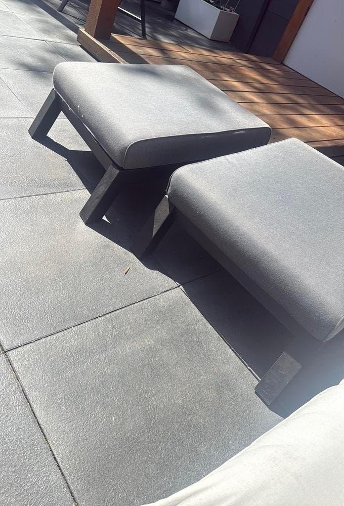 Voetenbank tuin, tuin, voetenbank,, Tuin en Terras, Ligbedden, Ophalen of Verzenden, Zo goed als nieuw, Wicker