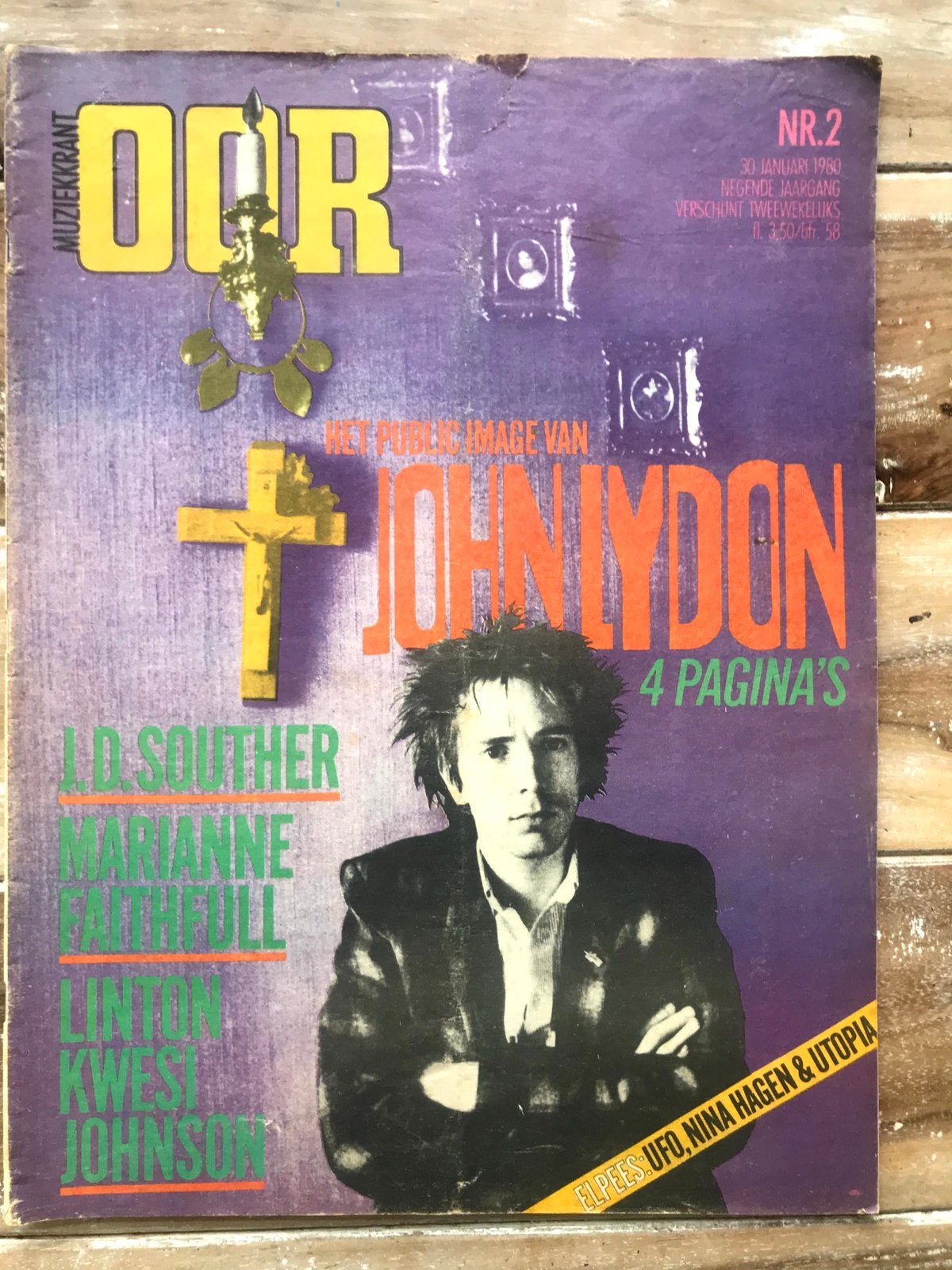 Muziekkrant OOR 1980 THE NITS The Tourists JOHNNY LYDON, Boeken, Ophalen of Verzenden, Zo goed als nieuw, Muziek, Film of Tv