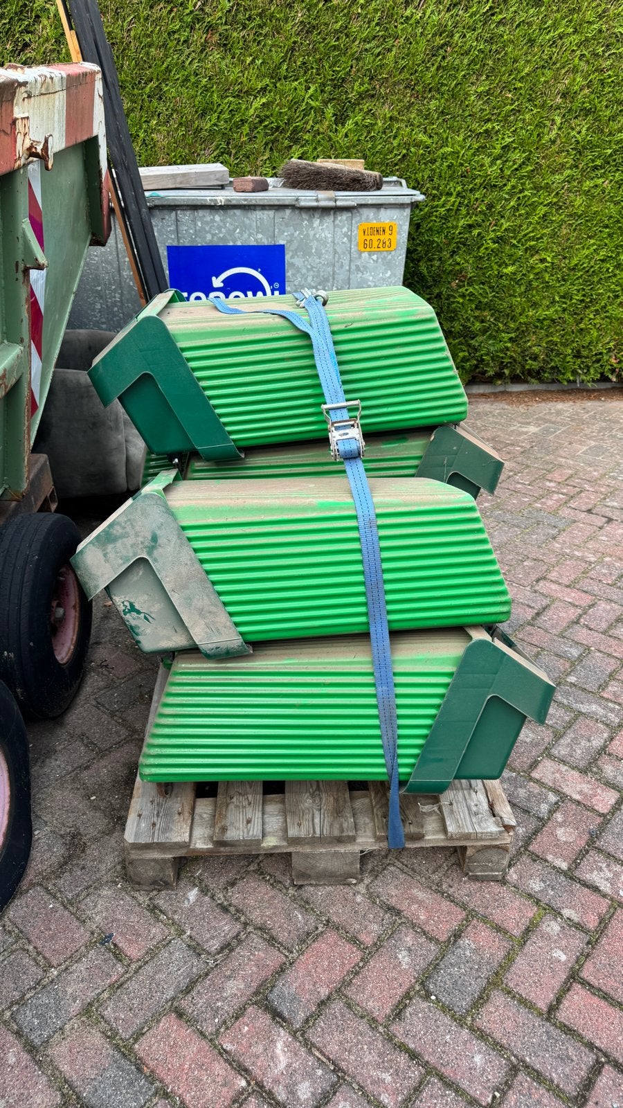 7 Groene kunststof afvalbakken van het merk Grijsen, Ophalen of Verzenden