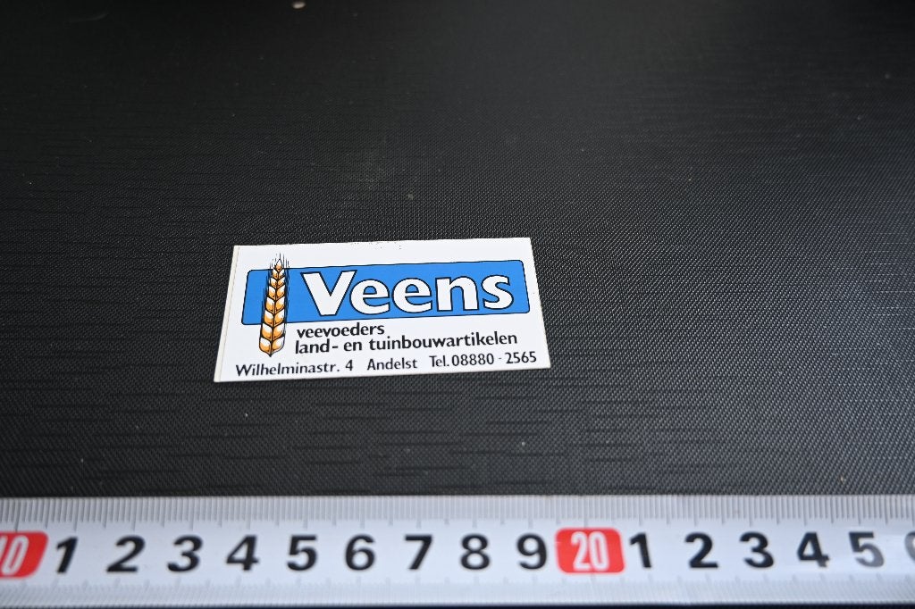 sticker Andelst VEENS veevoeders land- en tuinbouwartikelen, Verzamelen, Ophalen, Zo goed als nieuw