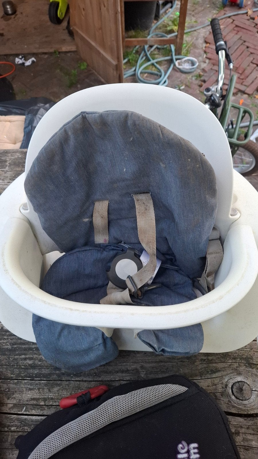 Stokke zitje voor babymeegroeistoel, Ophalen of Verzenden, Gebruikt, Meegroeistoel, Gordel(s)
