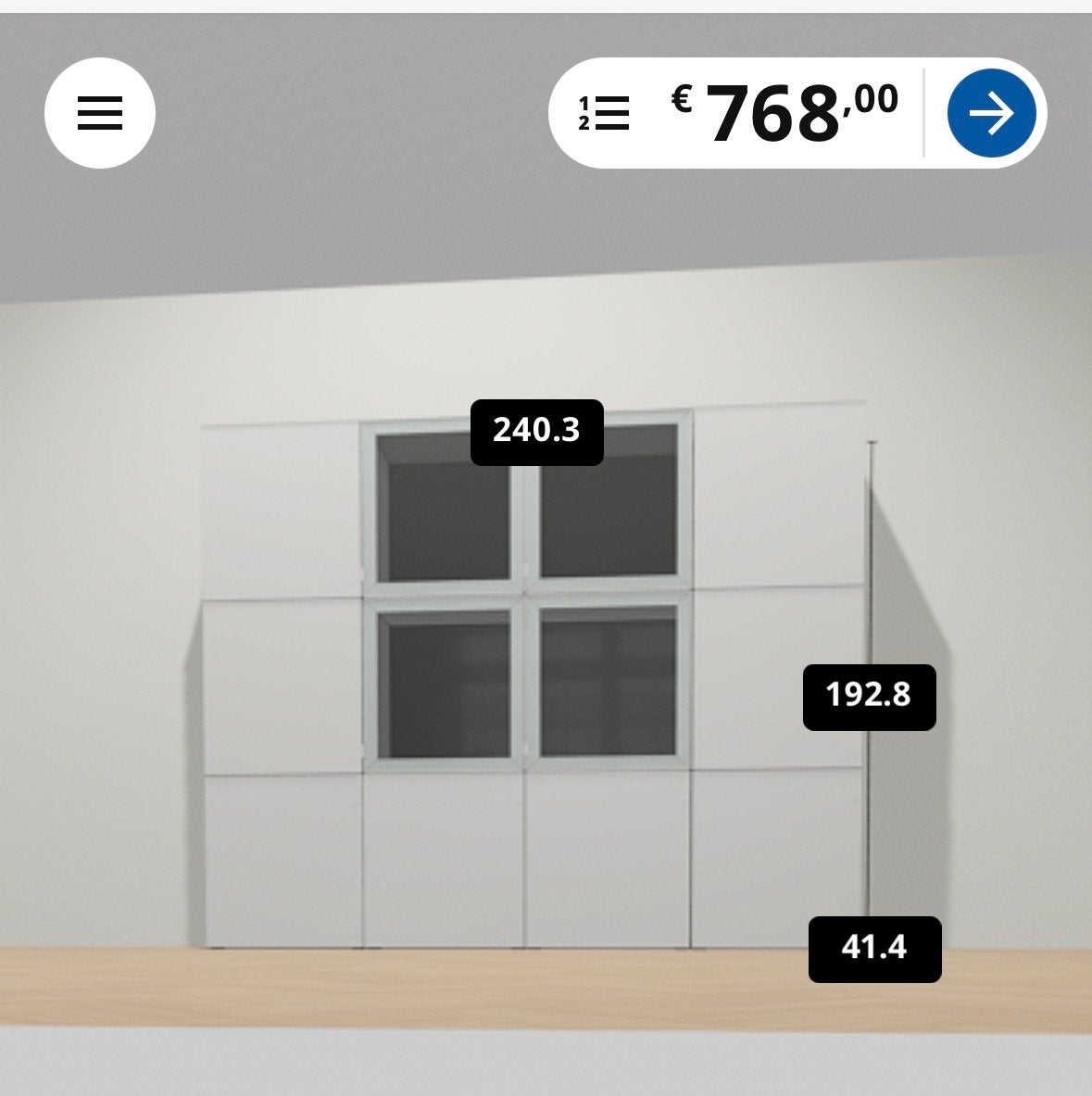 Witte IKEA Besta Kast met Glazen Deuren en Boekenkasten, Ophalen, Overige materialen, Gebruikt, 200 cm of meer