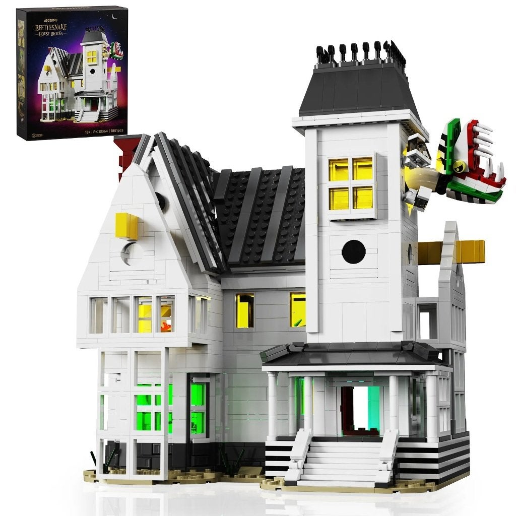 Horror bouwstenen set Keverhuis (Beetlejuice) - 1851 blokjes, Ophalen of Verzenden, Nieuw