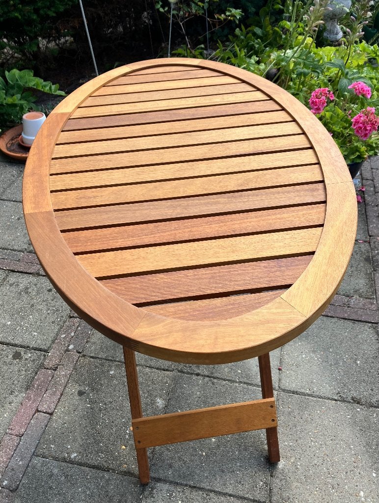 Tuintafel | Balkontafel | Terrastafel ovaal, Tuin en Terras, Tuintafels, Ophalen, Zo goed als nieuw, Ovaal, Overige materialen