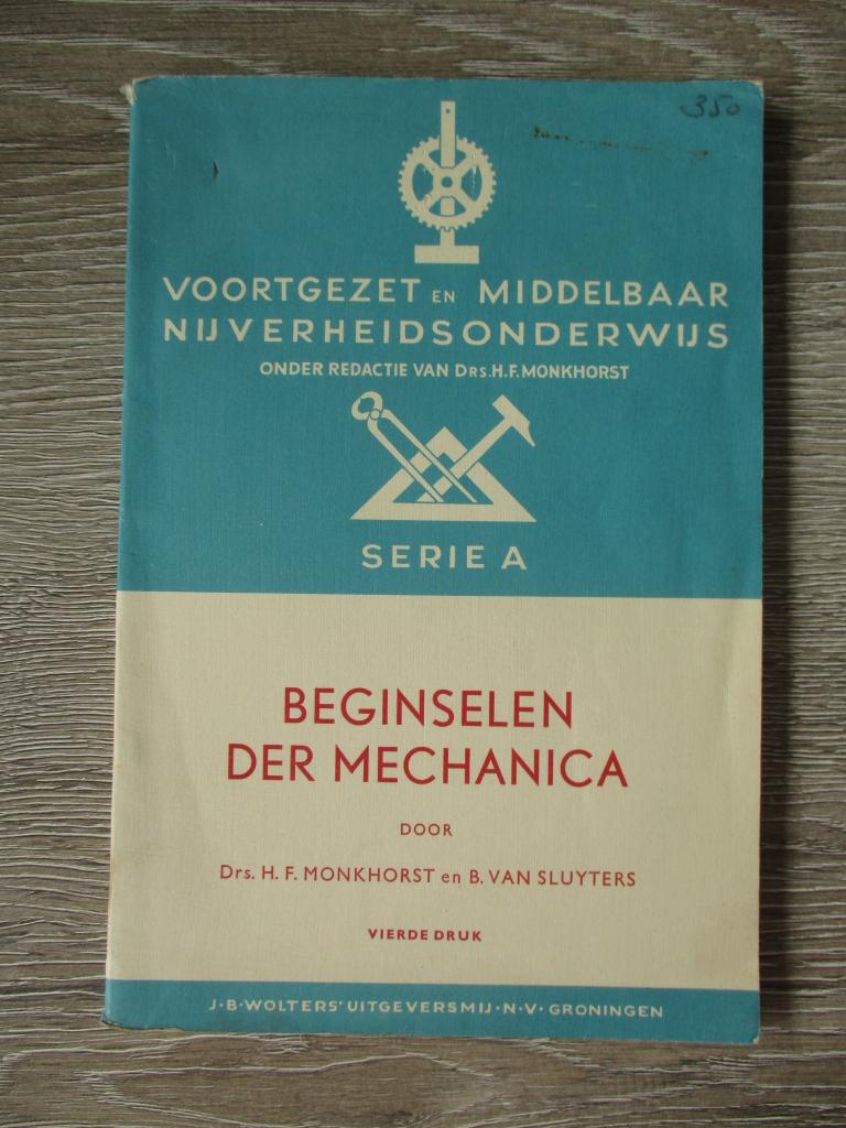Beginselen der mechanica - Monkhorst / van Sluyters, Ophalen of Verzenden, Alpha, Gelezen, HBO