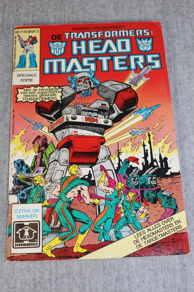 transformers head masters vintage comic nederlandstalige, Boeken, Strips | Comics, Europa, Ophalen of Verzenden, Gelezen, Eén comic