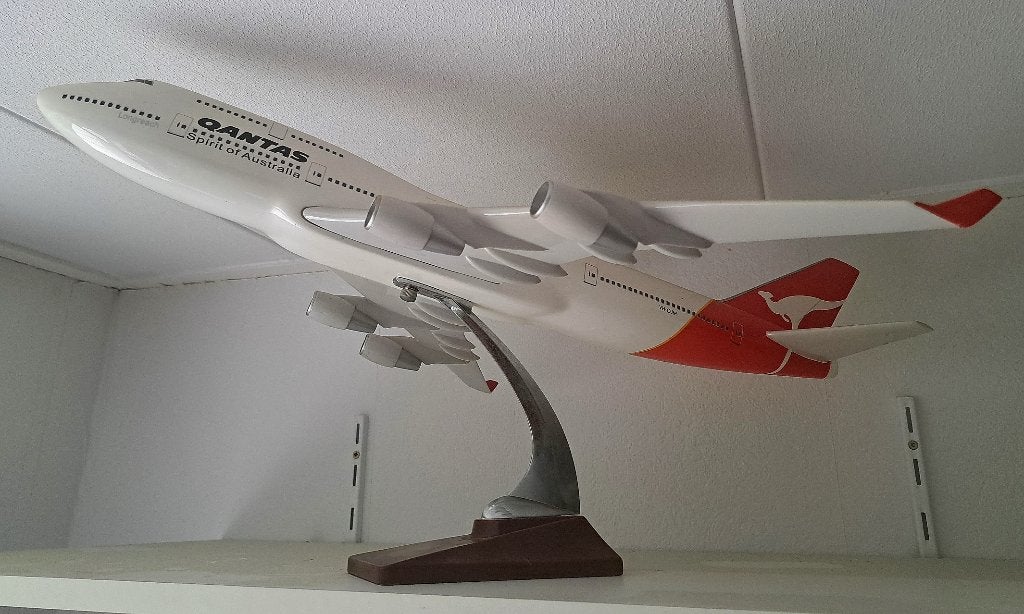 QantasBoeing 747-438, Verzamelen, Luchtvaart en Vliegtuigspotten, Ophalen, Gebruikt, Schaalmodel