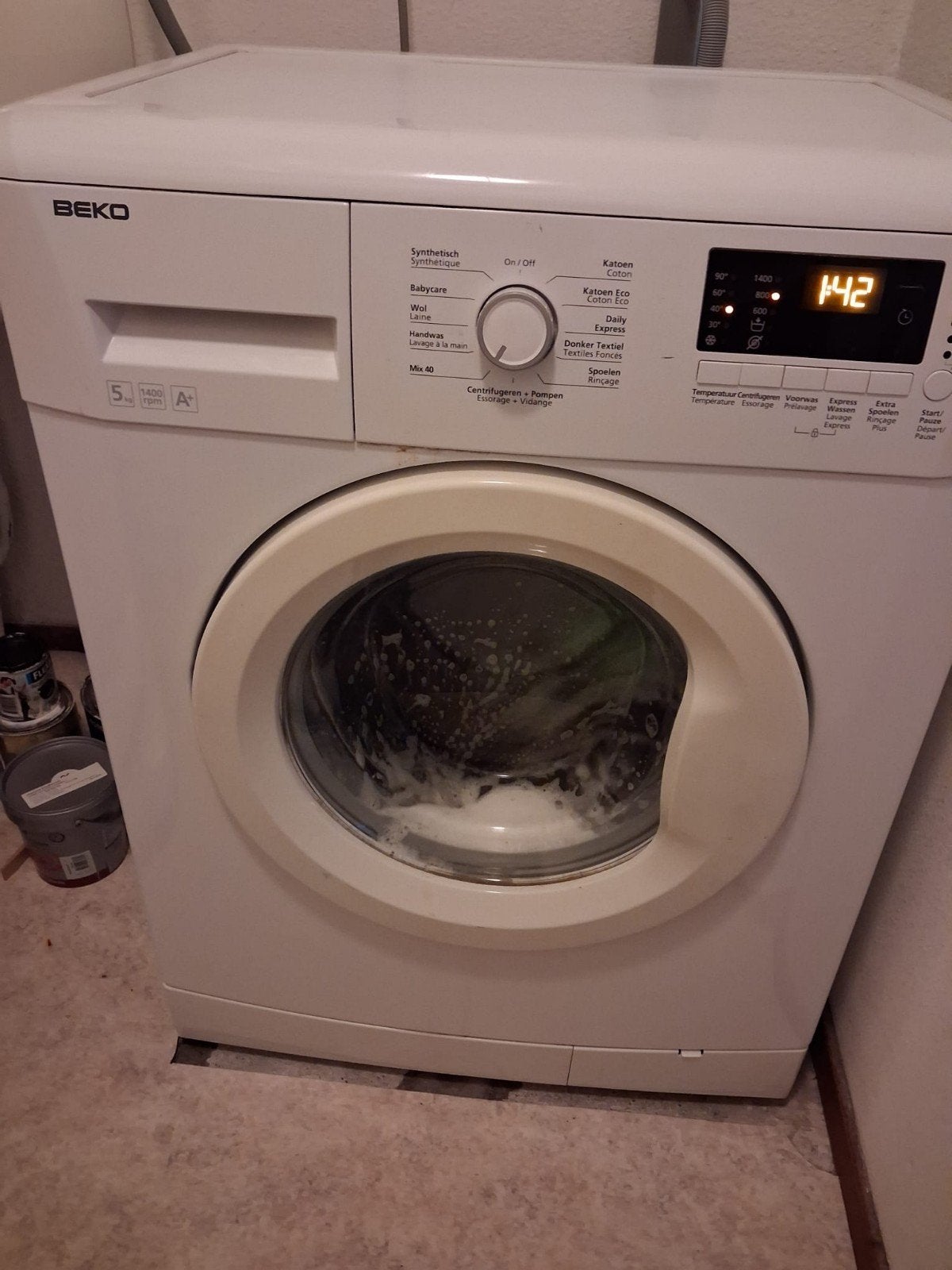 Gratis Beko wasmachine ophalen in Nuenen (nieuwe ring nodig), Ophalen of Verzenden, 1200 tot 1600 toeren, Minder dan 85 cm