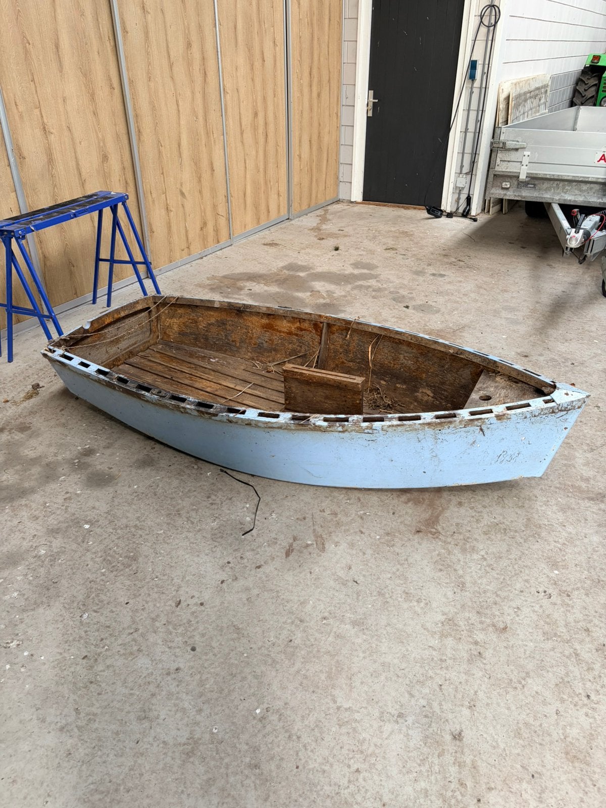 Houten bootje opknapper, Ophalen, Gebruikt