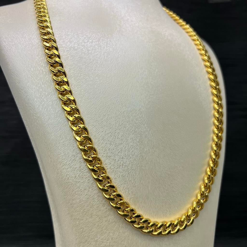 14 karaat gouden ketting cuban schakel, Sieraden, Tassen en Uiterlijk, Kettingen, Ophalen of Verzenden, Nieuw, Goud