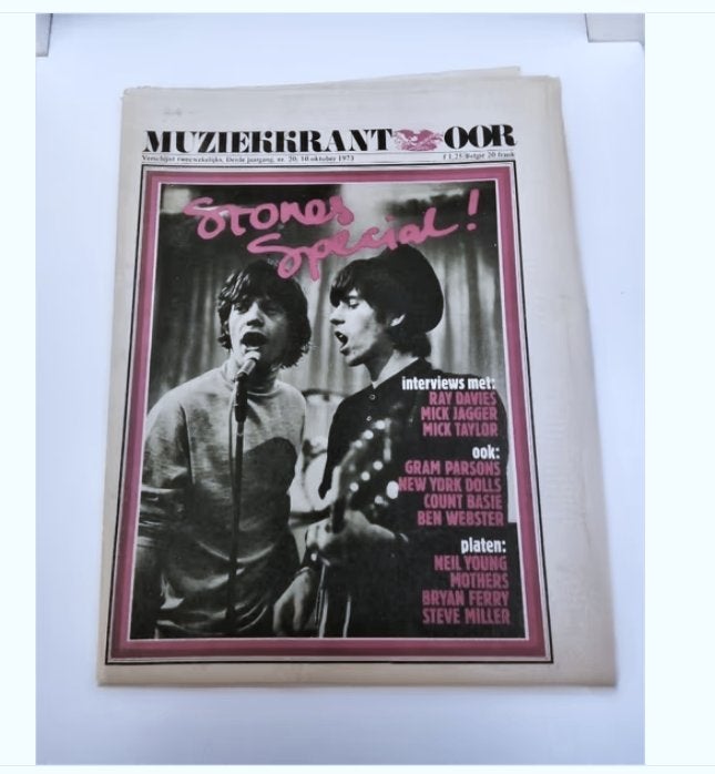 Muziekkrant OOR 1973 - Unieke Rolling Stones Special!, Boeken, Ophalen of Verzenden, Gelezen, Muziek, Film of Tv