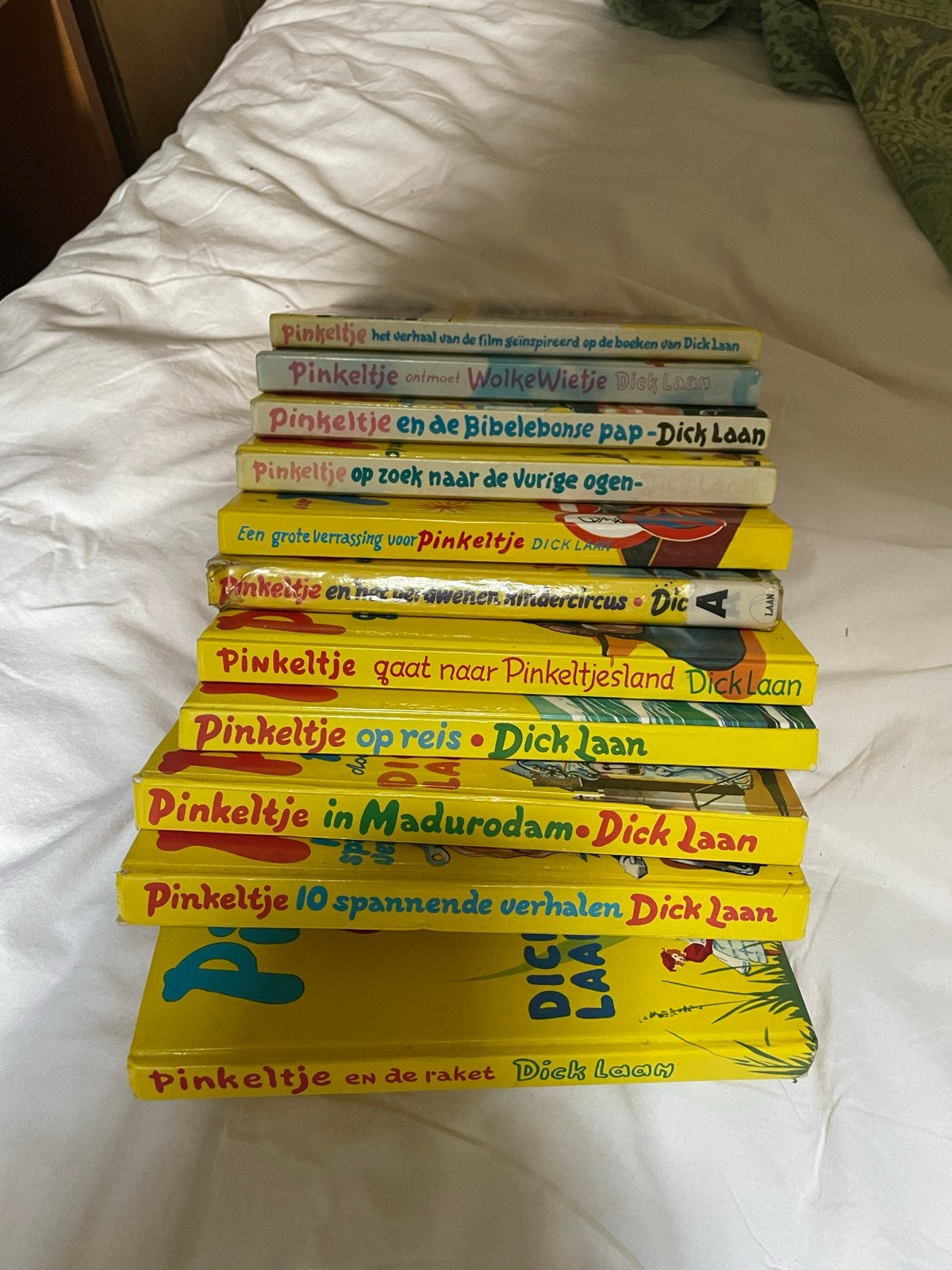 11 Pinkeltje boeken van Dick Laan - complete set, Ophalen of Verzenden, Gelezen, Sprookjes