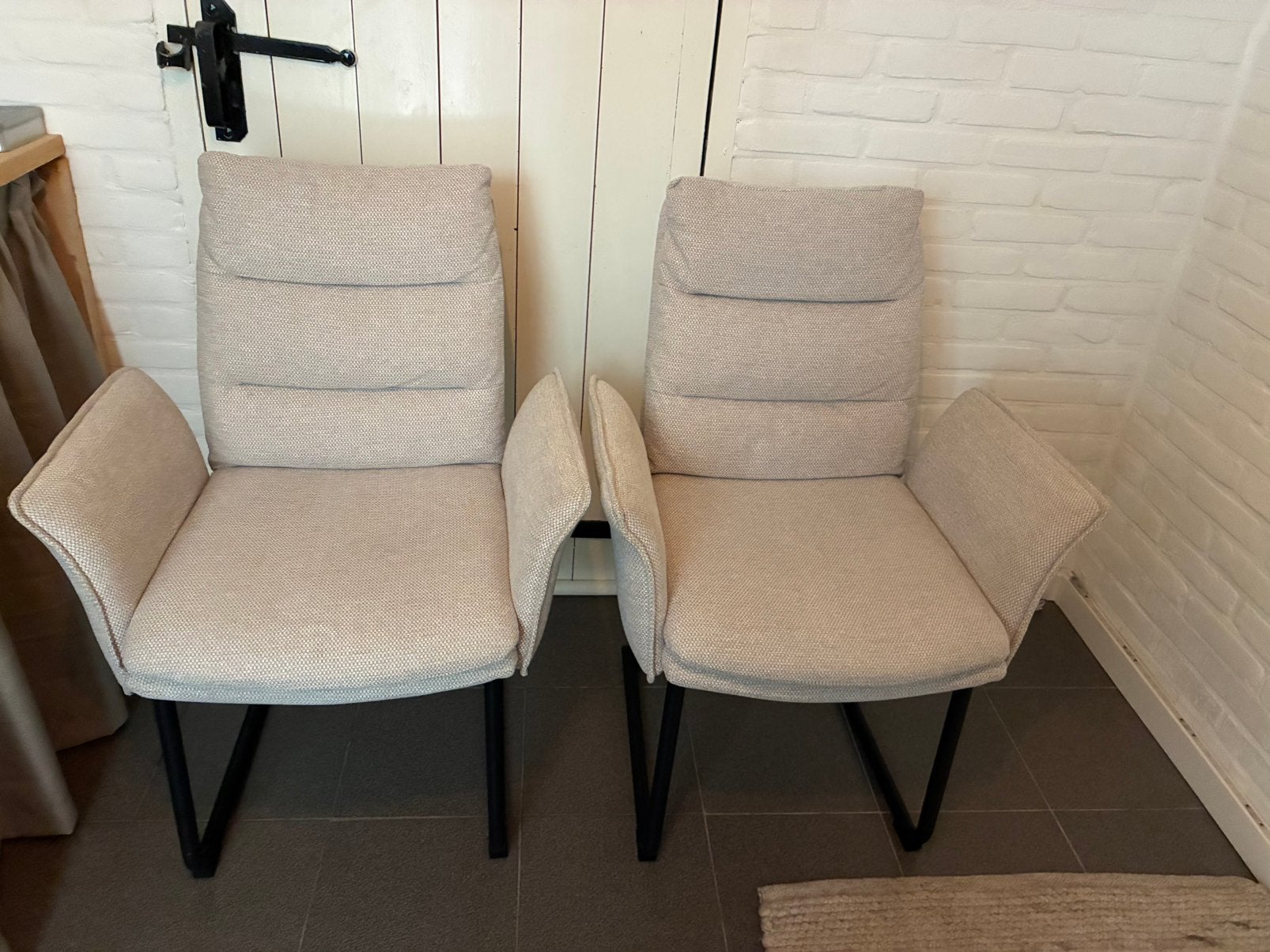 2 eetkamerstoelen van de Leen Bakker, Huis en Inrichting, Ophalen, Zo goed als nieuw, Overige kleuren, Twee