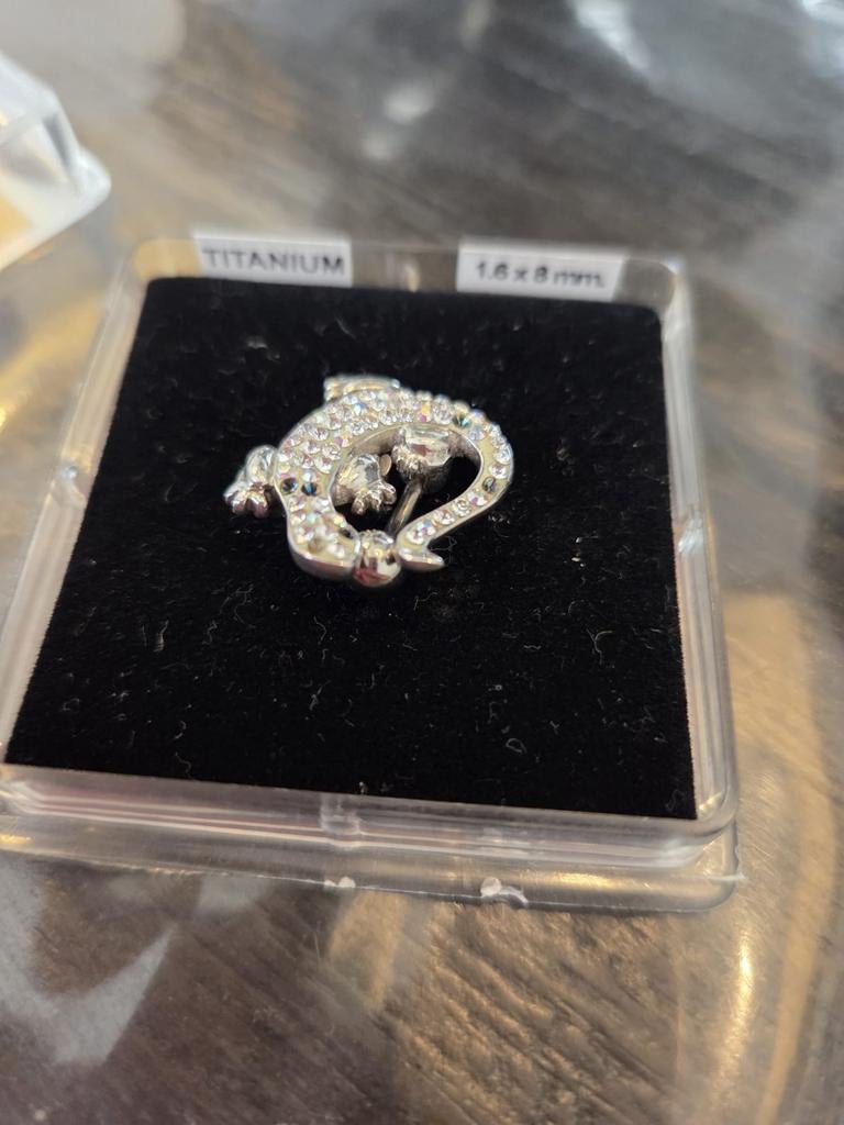 Navelpiercing, Nieuw, Ophalen of Verzenden, Met strass, Overige materialen