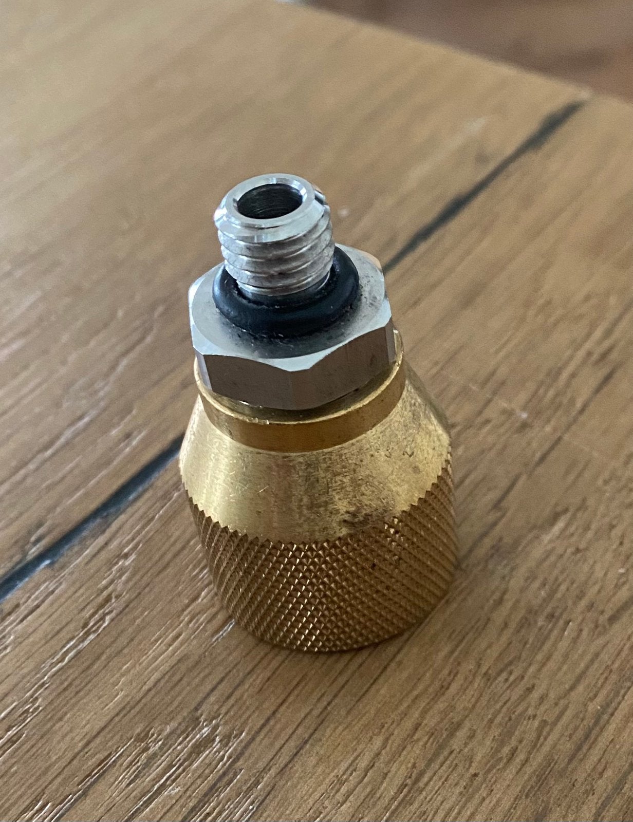 lpg verloopnippel van 10 mm naar 14mm schroefdraad, Ophalen of Verzenden, Gebruikt, Universele onderdelen