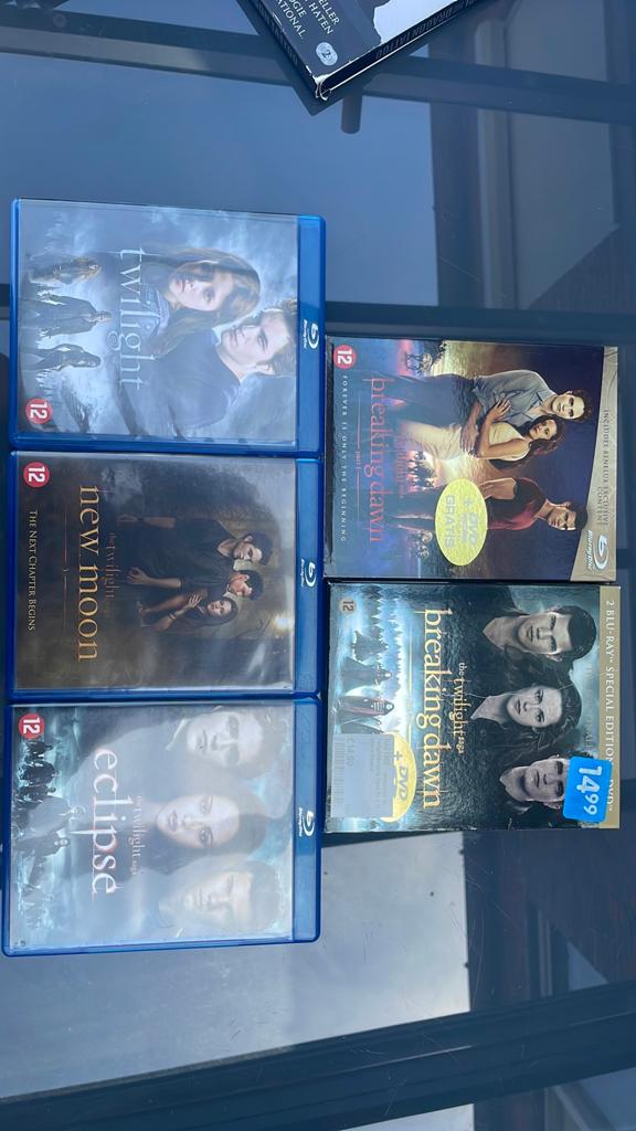 Twilight films Blu-Ray, Avontuur en Actie, Gebruikt, 1 speler, Ophalen of Verzenden