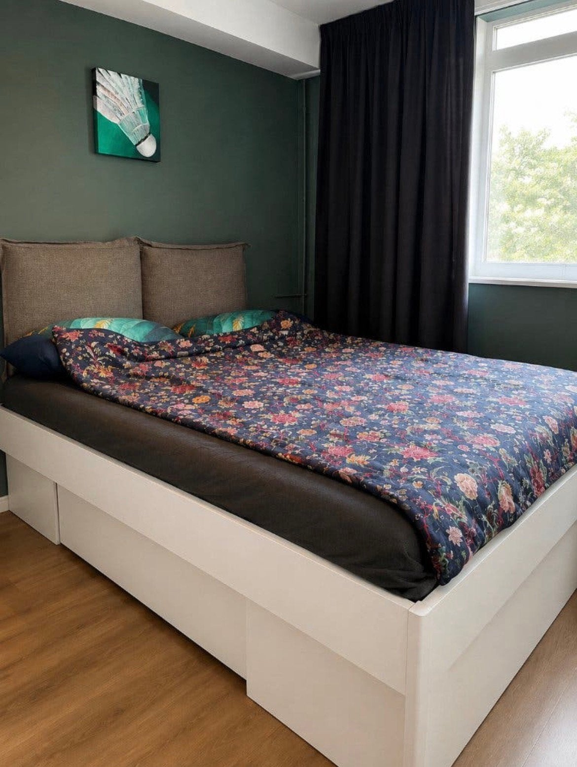Gratis op te halen: Bed Butiken 140  200 cm, Huis en Inrichting, Ophalen, Gebruikt, Wit, Tweepersoons