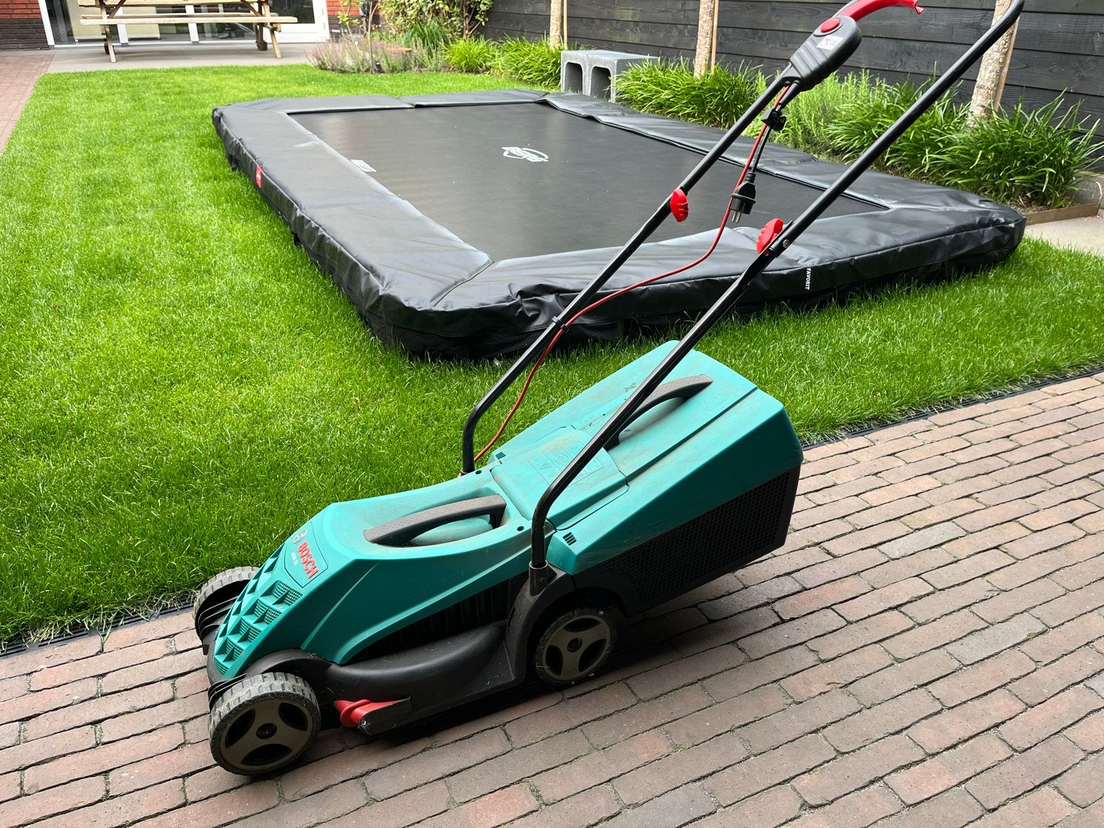 Bosch ARM 32 grasmaaier 230V, gebruikt, 3 standen, Ophalen of Verzenden, Gebruikt, Elektrische grasmaaier
