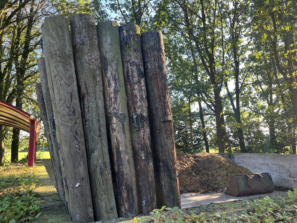 Houten palen longeercirkel, Ophalen, Gebruikt, 180 tot 250 cm, Palen