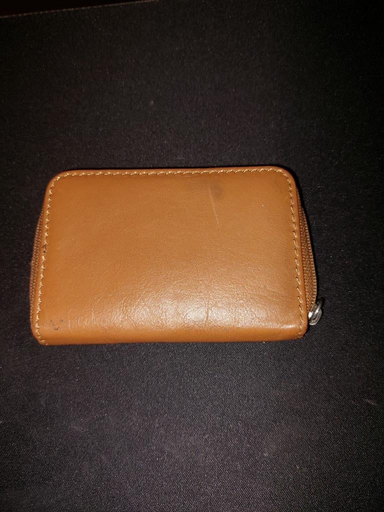 Handige bruine portemonnee met rits, Sieraden, Tassen en Uiterlijk, Portemonnees, Ophalen, Gebruikt, Bruin, Overige merken