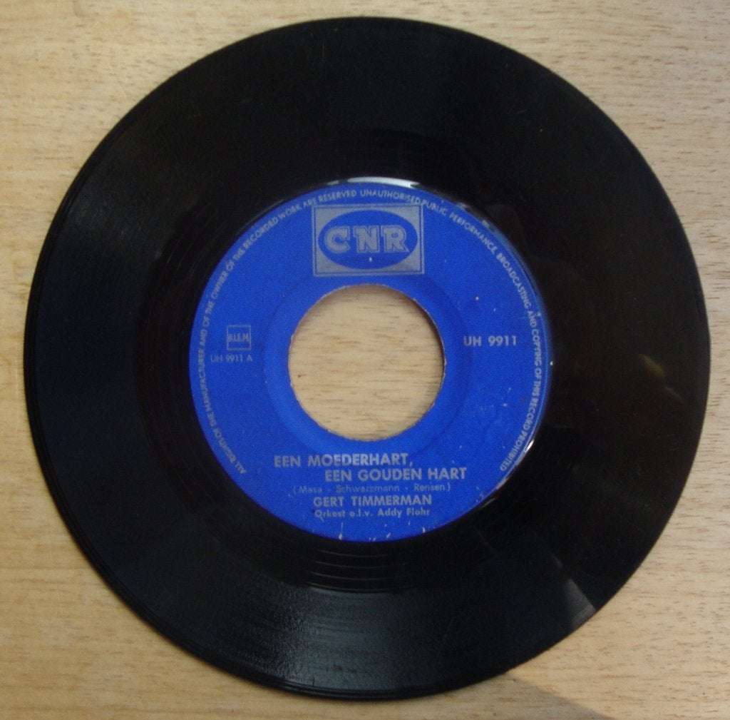 Gert Timmerman - Een Moederhart, Een Gouden Hart (Single), Cd's en Dvd's, Vinyl Singles, Ophalen of Verzenden, Gebruikt, Nederlandstalig