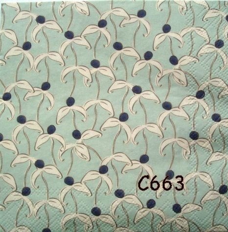 Servetten decoupage/bullet journal – bloemen C663, Verzenden, Nieuw