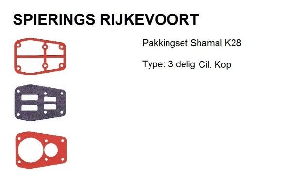 Pakkingset Shamal Chinook K28 Spierings Rijkevoort, Niet ingevuld, Niet ingevuld, Nieuw, Ophalen of Verzenden