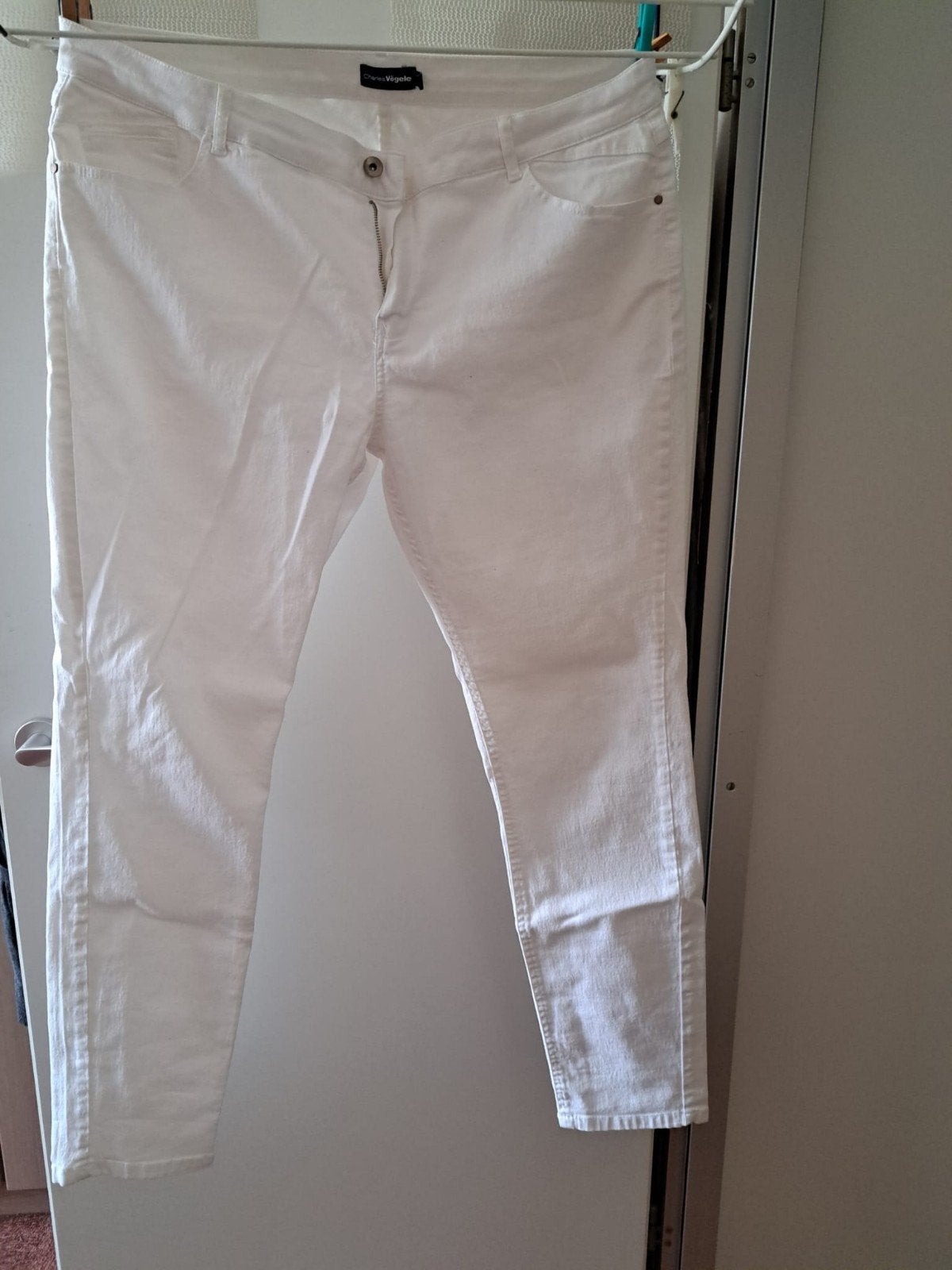 witte broek charles vogele mt 46, Kleding | Dames, Wit, Maat 46/48 (XL) of groter, Nieuw, Ophalen of Verzenden