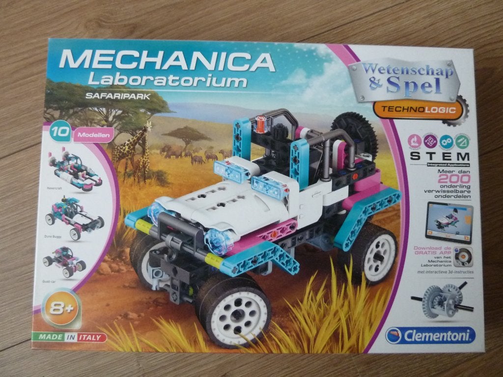 CLEMENTONI MECHANICA safaripark, Kinderen en Baby's, Speelgoed | Educatief en Creatief, Ophalen, Gebruikt, Bouwen