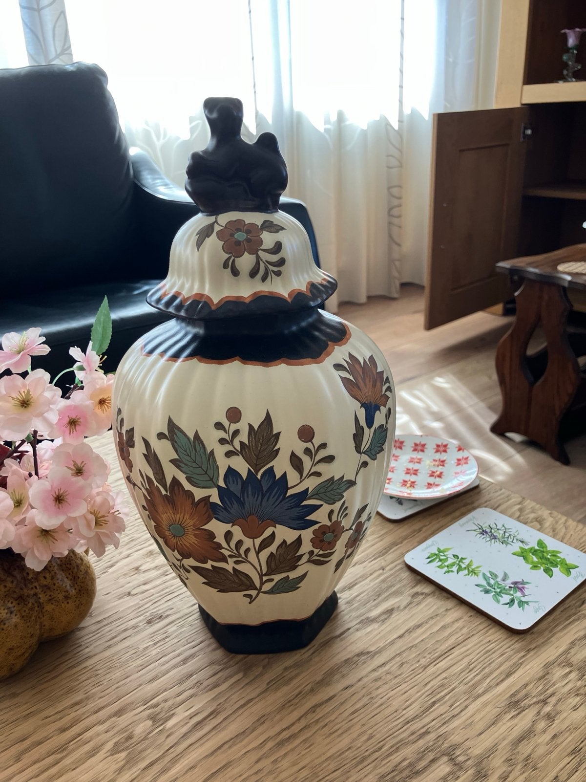 Flora Gouda Pateel Vaas met deksel, Ophalen