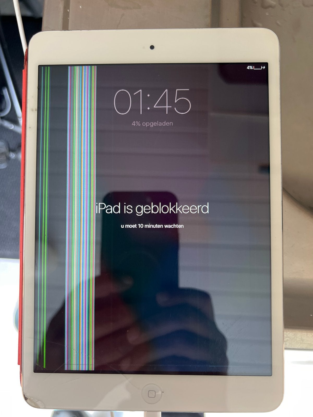 Defecte Apple iPad Mini - Scherm beschadigd, Computers en Software, Apple iPads, Wit, Ophalen of Verzenden, Niet werkend, 7 inch of minder