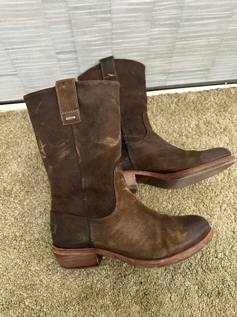 Shabbies cowboylaarzen maat 39, Kleding | Dames, Schoenen, Ophalen, Hoge laarzen, Bruin, Zo goed als nieuw