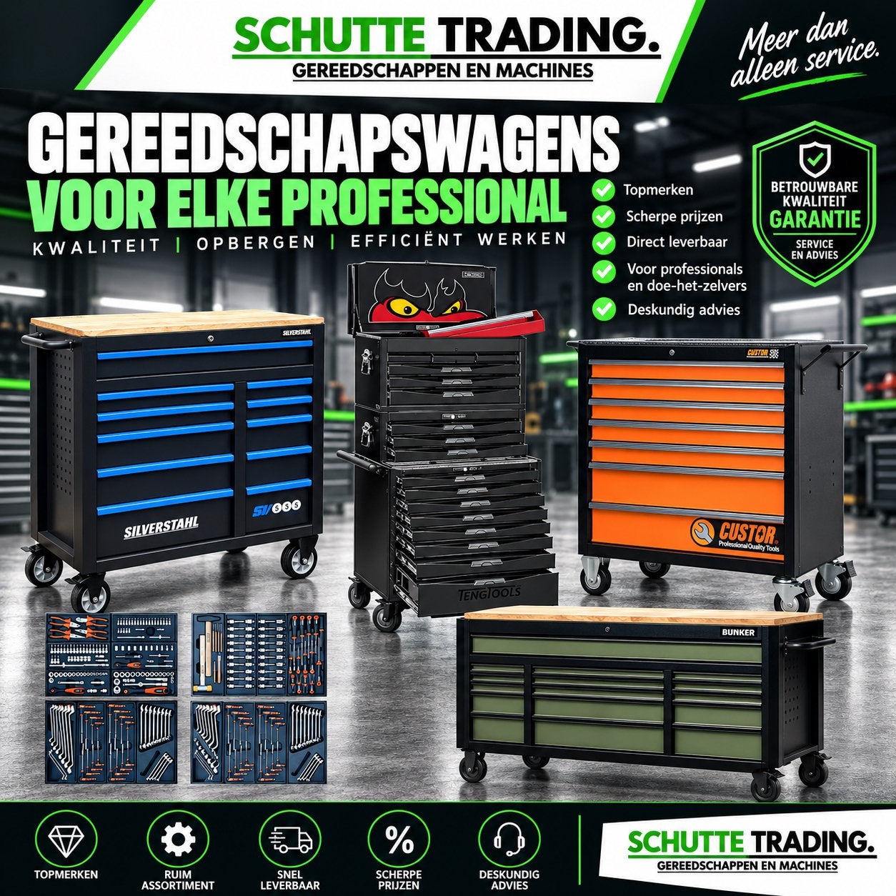 Gereedschapswagen Kopen? Kom Langs Bij Schutte Trading!, Auto diversen, Ophalen, Nieuw