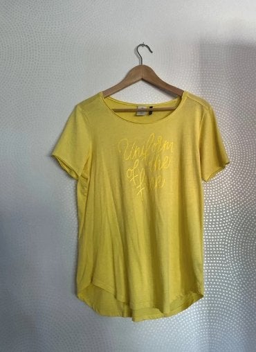G-Star Raw Geel T-shirt met Korte Mouwen - Maat M, Maat 38/40 (M), Geel, Ophalen of Verzenden, Korte mouw