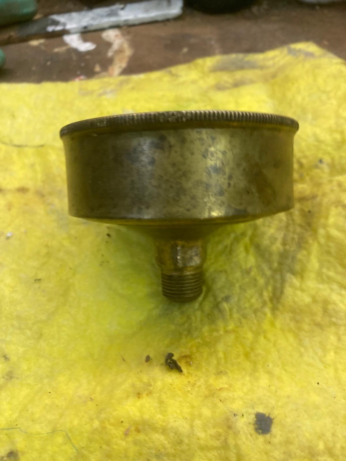 Stauffer vetpotje - Vintage messing smeerpot, Ophalen of Verzenden
