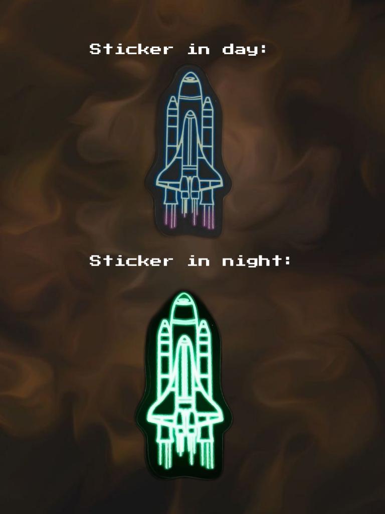 C34 Glow in the dark sticker, Ophalen of Verzenden, Nieuw, Film, Tv of Omroep