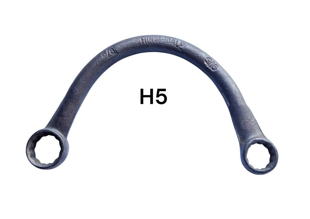 Vintage Gebogen Ringsleutel / Special Tool (H5), Auto diversen, Autogereedschap, Verzenden, Gebruikt