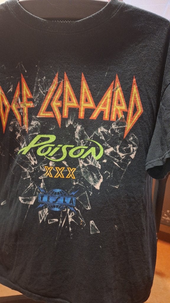 tshirt def leppard 2017 l, Ophalen of Verzenden, Kleding