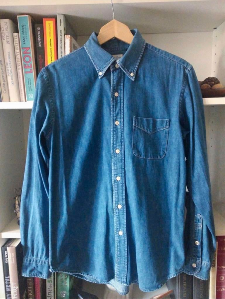 Nieuwstaat Orslow Denim Spijker Overhemd Maat Small, Ophalen of Verzenden, Zo goed als nieuw, Blauw, Halswijdte 38 (S) of kleiner