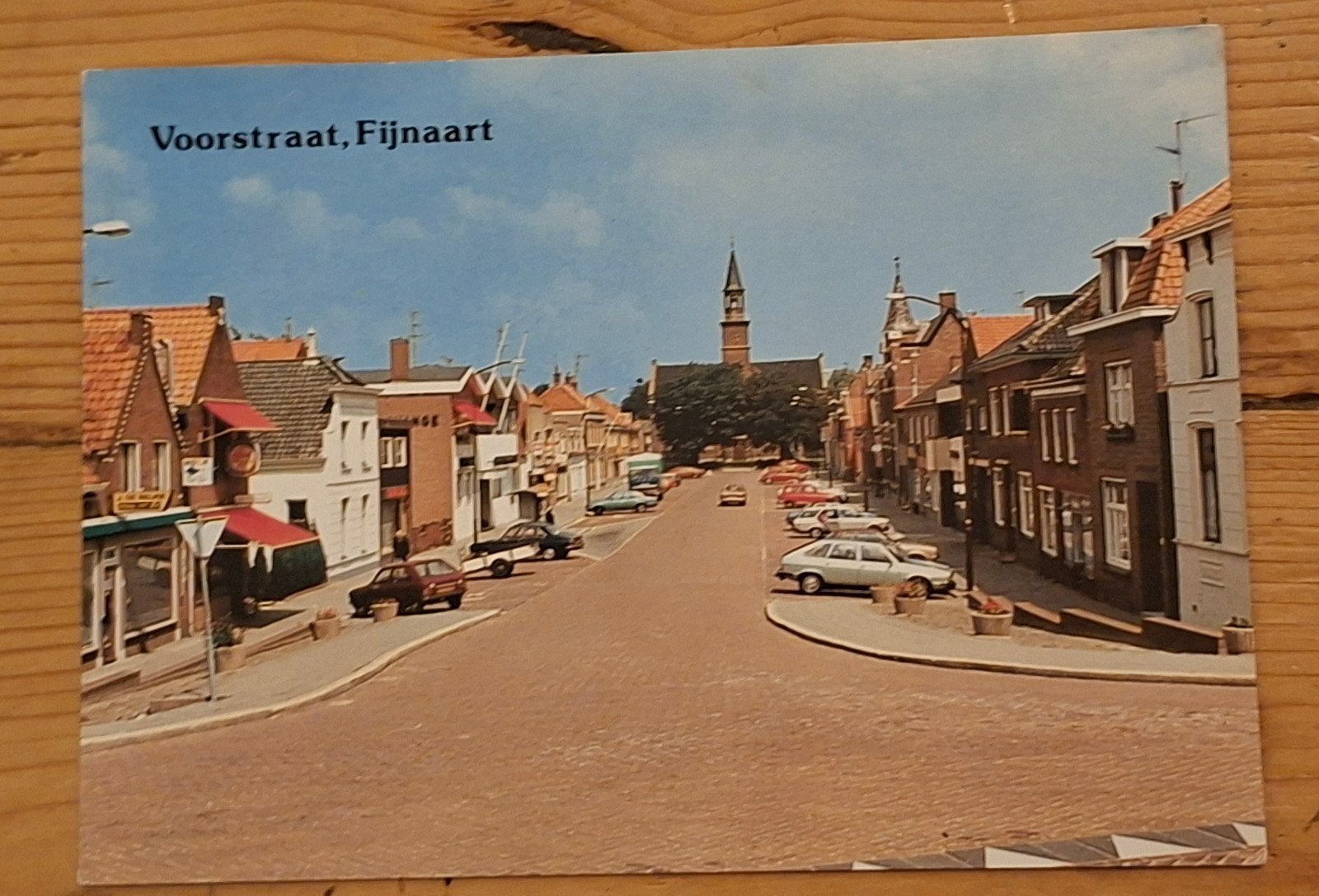 gelopen beschreven  kleur kaart Fijnaart  Voorstraat, Ophalen of Verzenden, Zuid-Holland