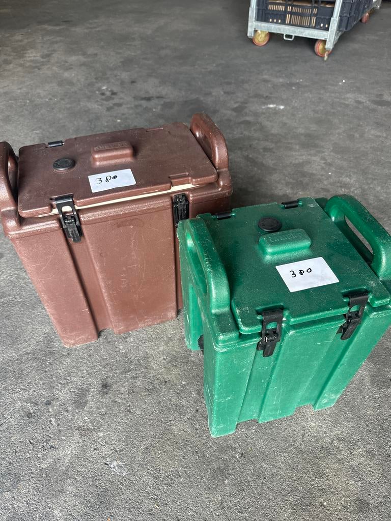 Robuuste Koelboxen - Bruin en Groen, Ophalen, Gebruikt, Koelbox, Koelelement