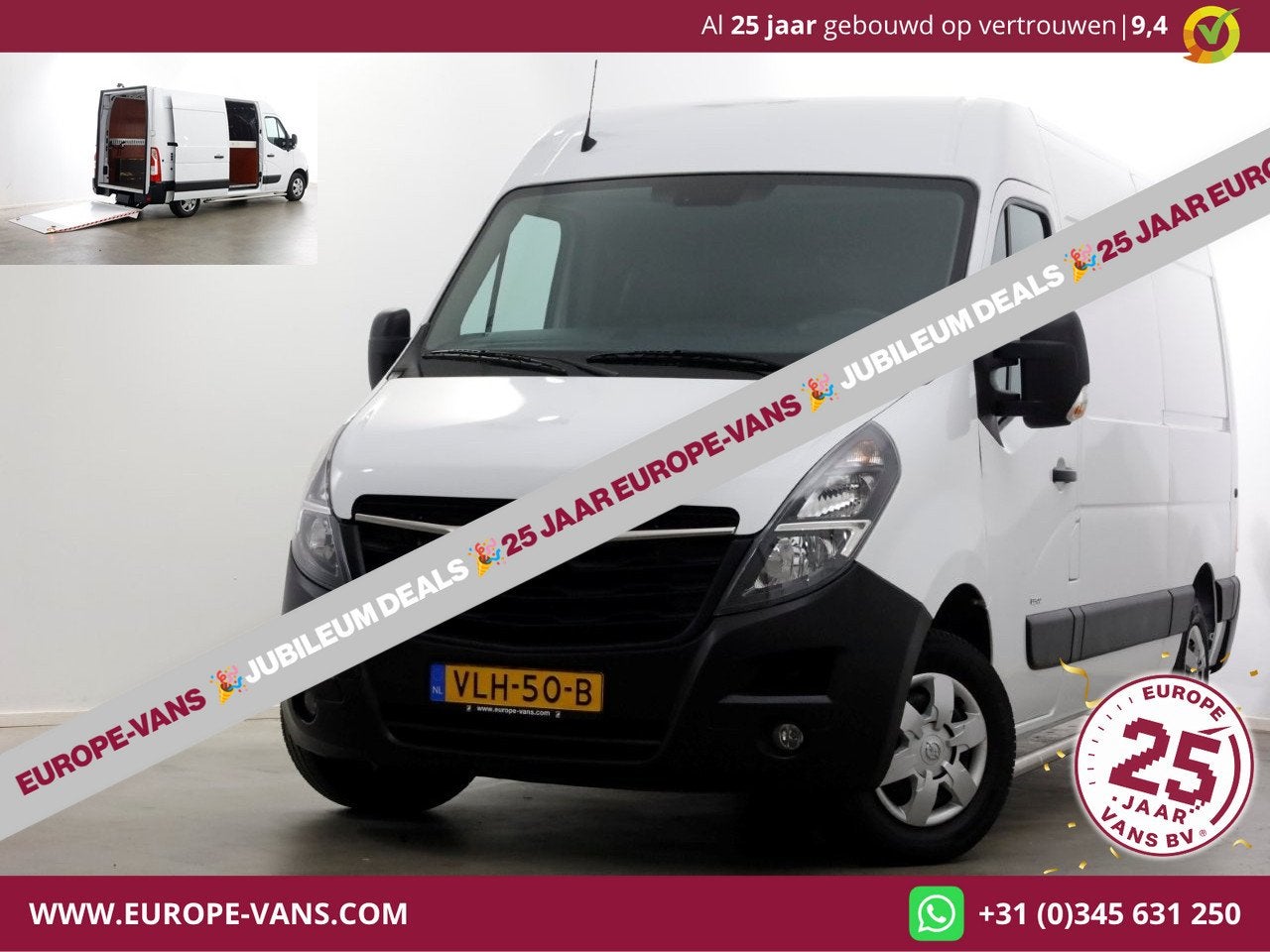 Opel Movano 2.3 Turbo 136pk L2H2 Airco/Camera Laadklep 500kg, Auto's, Voorwielaandrijving, 136 pk, Gebruikt, Euro 6