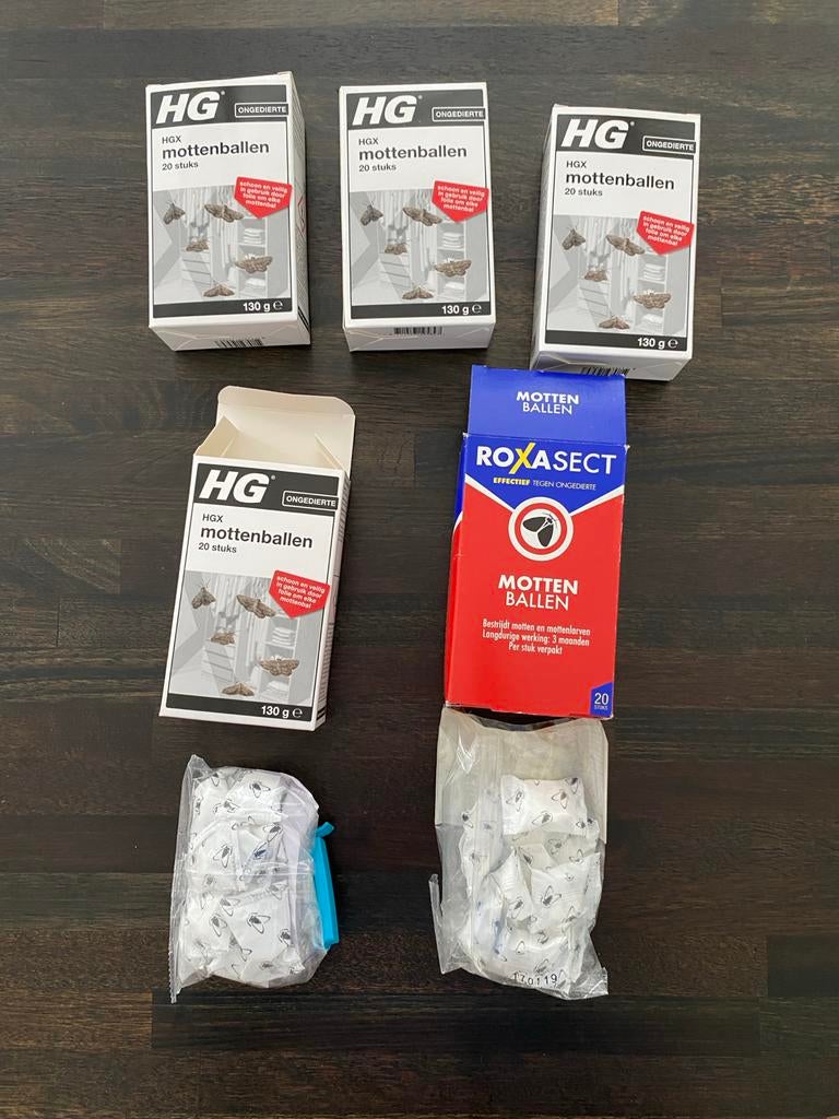 HG HGX Roxasect Mottenballen - Alles in één koop, Ophalen of Verzenden, Nieuw, Ongediertebestrijding