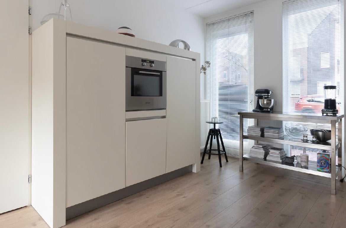 Volledve  witte keuken met inbouwapparatuur, Gebruikt, Wit, Enkelwandige keuken, Ophalen of Verzenden