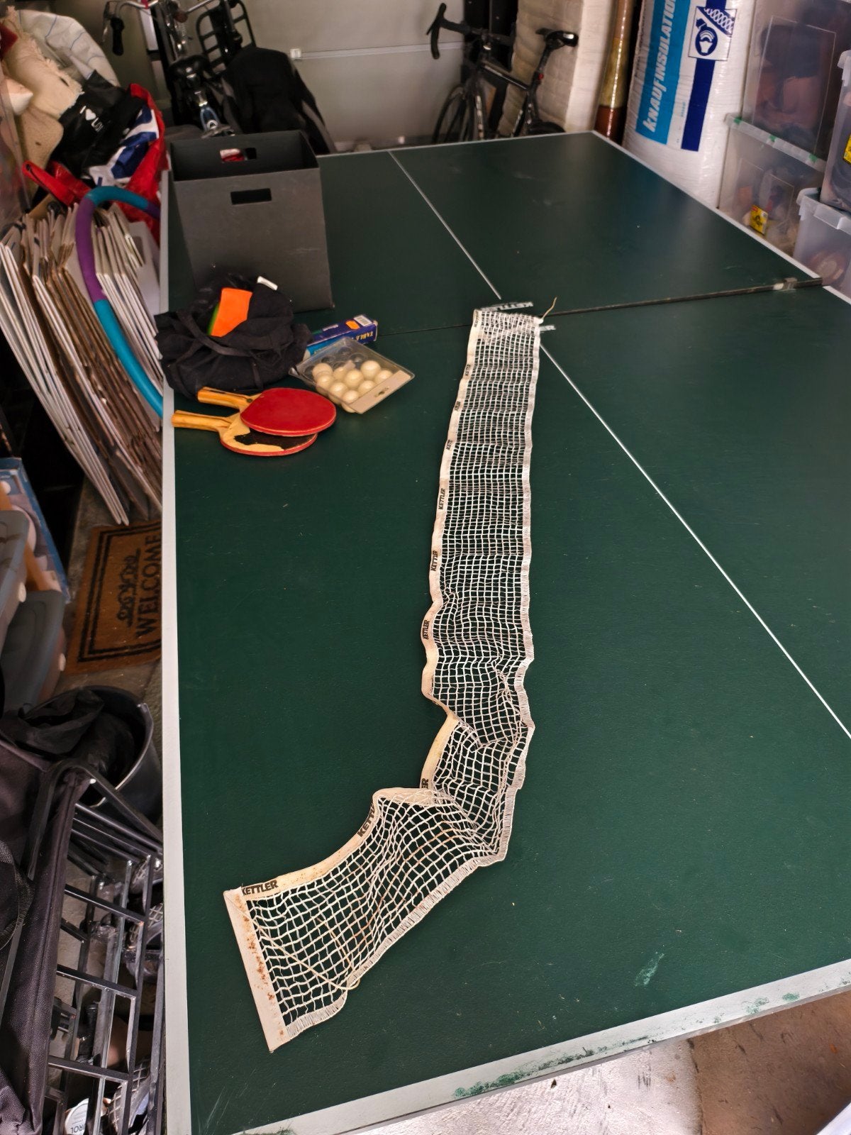 tafeltennistafel Kettler, Sport en Fitness, Tafeltennis, Ophalen, Gebruikt, Tafel Indoor