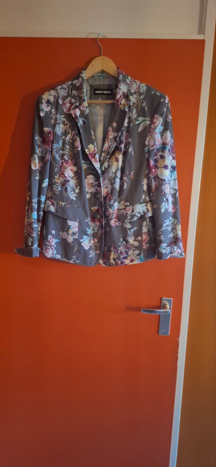 Gerry Weber Jasje - Bloemenprint - Maat 42, Meerkleurig, Maat 42/44 (L), Ophalen of Verzenden, Zo goed als nieuw