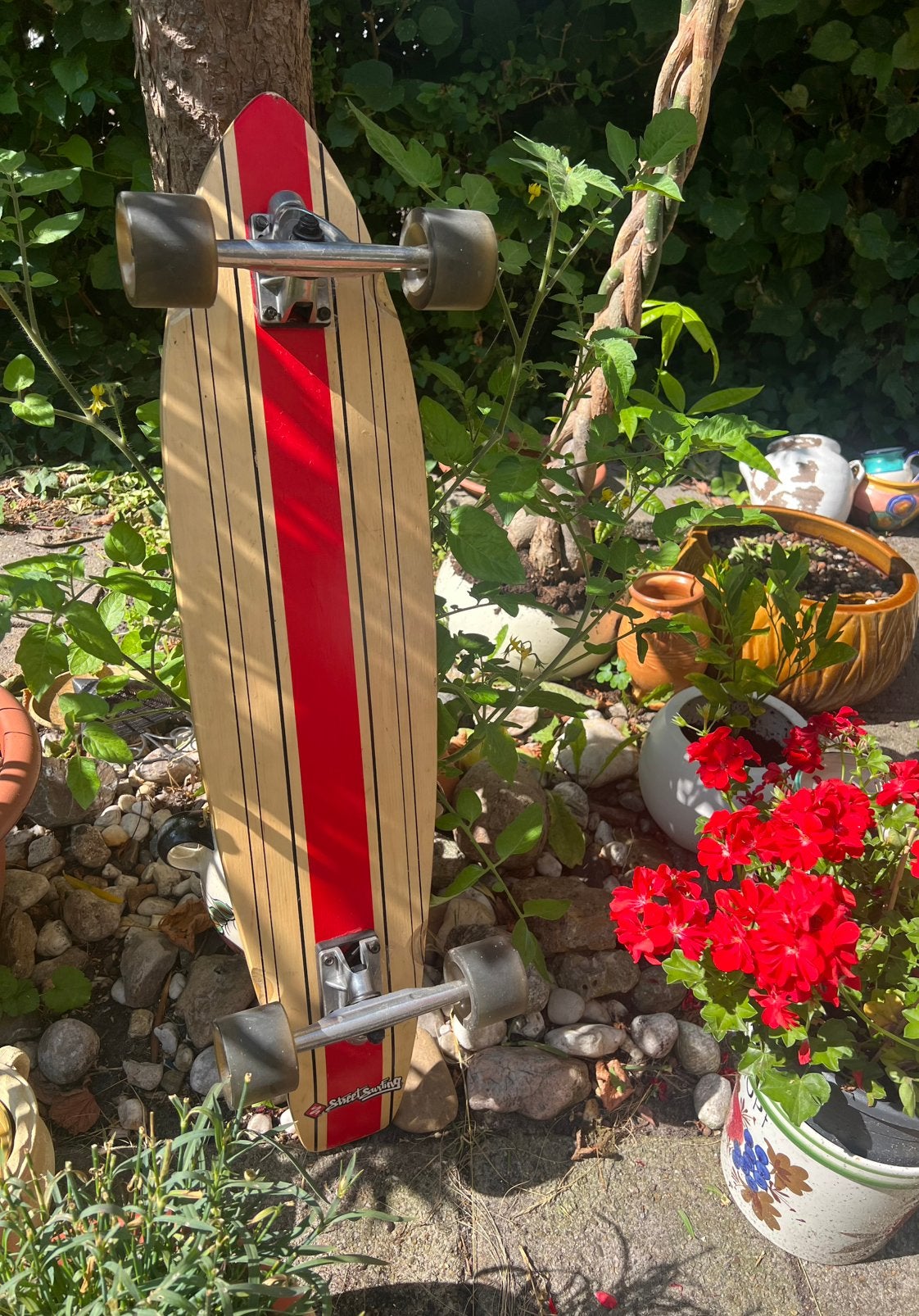 Street surfing pintail longboard skateboard, Ophalen of Verzenden, Zo goed als nieuw, Longboard